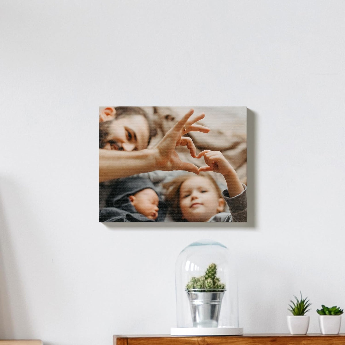 BuildASign Custom Canvas Prints with Your Photos – Personalized Picture To Canvas Wall Art, Perfect for Home Decor, Gifts & Keepsakes, Ready to Hang (18" L x 24" W x .75”D, Metallic Silver)