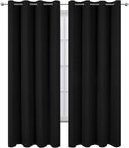 Blackout Curtains 66 x 95 inch/Black Curtains Set of 2 Panels/Thermal Insulated - Image 2