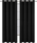 Blackout Curtains 66 x 84 inch/Black Curtains Set of 2 Panels/Thermal Insulated - Image 2