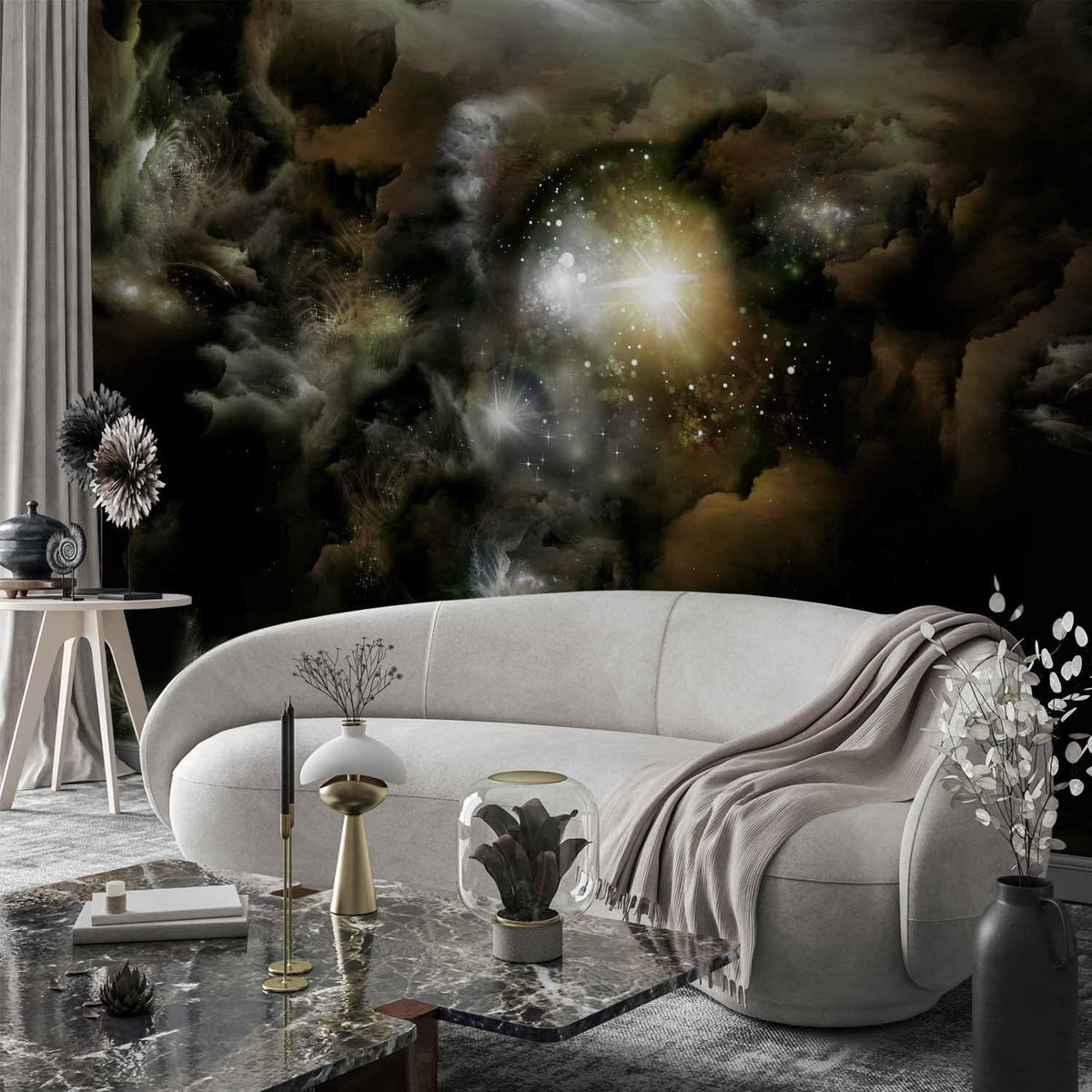 artgeist Premium Wall Mural Cosmos Galaxy 138x101 in - XXL Non-Woven Wallpaper Fleece Wall Decor Photo Print Picture Image Design Home n-A-0027-a-b