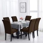 Joccun Chair Covers for Dining Room Set of 4,Dining Chair Slipcovers Stretch Dining Room Chair Covers Seat Protector,Washable Parsons Chair Cover for Home,Banquet(Seal Brown,4 Pack)