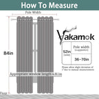 Yakamok Khaki Blackout Curtains 84 Inches Long - Image 2