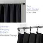 Simplebrand Ava Black Blackout Curtains - Image 4