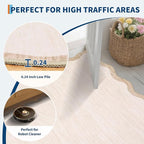 GarveeHome Scalloped Washable Runner Rug 2x6 Non Slip Kitchen Rugs - Image 6
