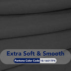 PureFit Stretch Oversized Couch Covers Fleece Sofa Slipcovers Dark Gray | - Image 5