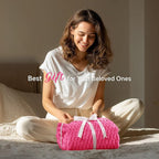 BEDELITE Hot Pink Twin Blanket for Couch, Soft Cozy Gifts for Women, 60*80 | 3D - Image 2