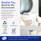 The Clean People Fragrance Free Laundry Detergent Sheets - Laundry Soap - Ultra Concentrated, Recyclable Packaging, Stain Fighting - Fragrance Free, 192 Pack