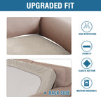 H.VERSAILTEX Velvet Stretch Individual Couch Cushion Cover Plush Cushion Slipcover for Loveseat Sofa Cushion Furniture Protector Seat Cushion Sofa Cover (1 Piece Sofa Cushion Cover, French Oak)