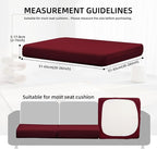 12Pcs Outdoor Cushion Covers, Elastic Patio Cushion Covers | Washable, - Image 2