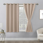 Blackout Curtains for Bedroom, 2 Drape Panels, 52 x 45 Inch | rmal Insulated & - Image 8