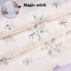 24inch White Christmas Tree Skirt Tree Carpet Blanket, Soft 2ft Xmas Christmas Tree Blanket with Silver Snowflake White Faux Fur Carpet for Christmas Holidays Decoration Party