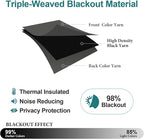 ChrisDowa Blackout Curtains for Bedroom and Living Room 78 Inches Long | 2 - Image 4
