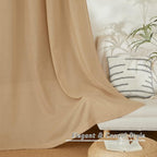 NICETOWN Linen Burlap Window Curtains 84 inches Long, Grommet Thick Linen Blend - Image 6