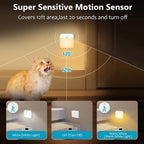USB Rechargeable Battery Night Light Indoor,Stick-on Motion Sensor Puck Night Lights-No Need Plug Into Wall, Mini Motion Sensor Closet Lights for Stair Hallway Bedroom Toilet Cabinet, 6 pcs,2 Colors