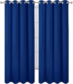 Blackout Curtains 52 x 84 inch/Royal Blue Curtains Set of 2 Panels/Thermal - Image 2