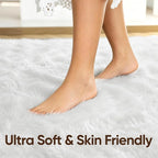 9x12 Extra Large White Fluffy Area Rug Non-Slip - Image 5