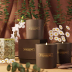 Benevolence LA Eucalyptus & Chamomile Scented Candle | Soy Candles, Black Candle for Home | Gifts for Women and Men | Home Fragrance | Aromatherapy | 8oz, 45 Hour Burn