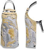Funny Aprons for Adults Women Gold and Black Marble Women Apron for Kitchen Cooking Restaurant BBQ Painting Crafting Gardening 27” (W) x 31” (H), Waterproof Apron