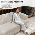 3 Pieces Corduroy Couch Set for Living Room, 3 Seater*2 & Loveseat Cloud Sofa, Deep Seat Floor Couch for Bedroom, Futon Modern Sofa Bed, White Corduroy