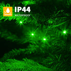 XTF2015 105ft 300 LED Christmas String Lights, End to End Plug 8 Modes Christmas Lights UL Certified Outdoor Indoor Fairy Light Tree, Patio, Garden, Party, Wedding, Holiday (Green)
