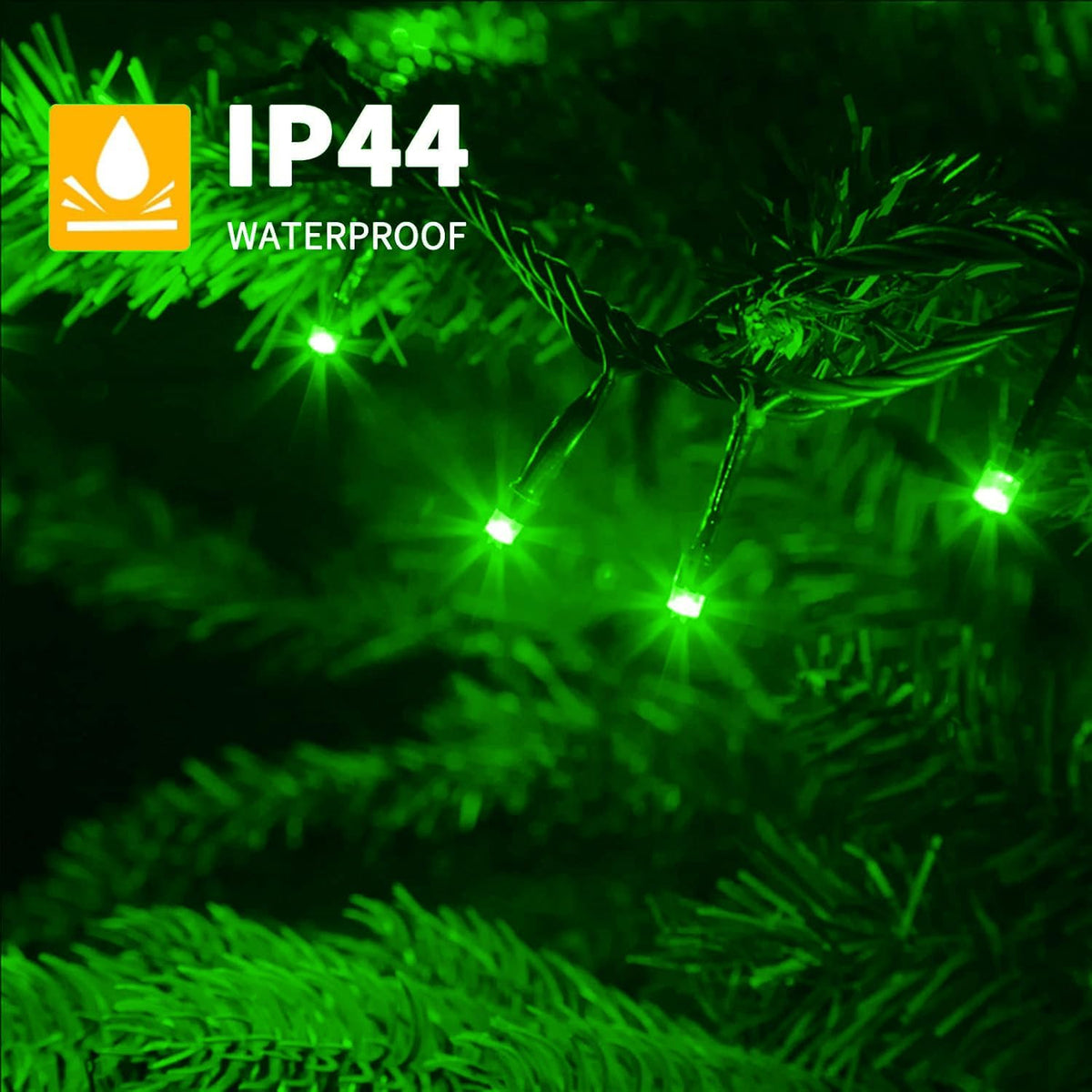 XTF2015 105ft 300 LED Christmas String Lights, End to End Plug 8 Modes Christmas Lights UL Certified Outdoor Indoor Fairy Light Tree, Patio, Garden, Party, Wedding, Holiday (Green)