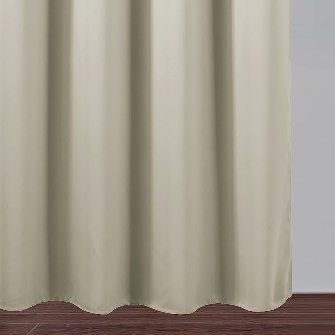 Light Beige Thermal Blackout Curtains/42 x 95 Inch/Set of 2 Panels Room - Image 9