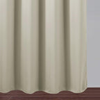 Blackout Curtains 66 x 84 inch/Light Beige Curtains Set of 2 Panels/Thermal - Image 9