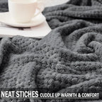 Exclusivo Mezcla Large Waffle Fleece Throw Blanket - Image 5