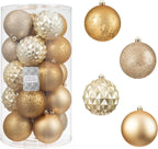 Every Day is Christmas 20ct Christmas Ornaments, Shatterproof Christmas Tree Ornaments Set, 92cm/3.6" Christmas Balls Decoration