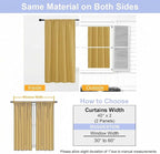 Simplebrand Ava Bright Gold Short Blackout Curtains - Image 9