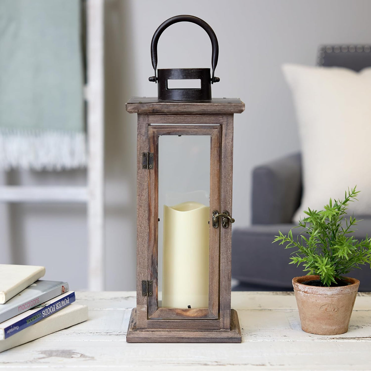 Koehler Home Decor Perfect Lodge Wooden Lantern