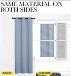 NICETOWN Vintage Blue Blackout Curtains 54 inches Length - Image 5