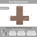 Toffee Quilted Recliner Covers, Camel Large Recliner Chair Covers, Lazy Boy - Image 7