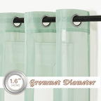 NICETOWN Sheer Curtains 96" Long - Image 2