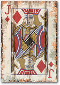 Poker Canvas Wall Art Print Jack of Dianmonds Game Room Wall Art Print Wall Decor Prints Poster With Framed
