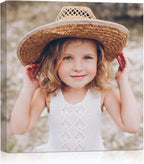 AbcCustomize Canvas Prints with Your Photos, Personalized Photo To Canvas Print for Bedroom, Living Room, Farmhouse Office Decor,Custom Canvas Wall Art for Gifts & Keepsakes, Ready to Hang