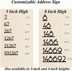 Personalized Metal House Number Sign for Outside Modern, Custom Large Outdoor Street Number Sign Address Number Plaque, Wall Art Decor Unique Handmade Housewarming Gift New Home Gift