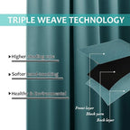 NICETOWN Full Shading Curtains 90" Long 2 Panels Set - Image 6