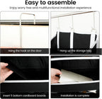 Over the Door Organizer with 5 Large Pockets and 10 Side Mesh Pockets Visible Closet Hanging Organizer Large Capacity Behind Door Storage Organizer for Home Office Bathroom Bedroom