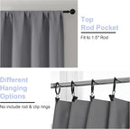 Simplebrand Ava Light Grey Blackout Curtains - Image 3