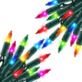 Multi Colored Christmas Lights, 2 Pack Total 40FT 200 Count Incandescent Christmas Mini Tree String Lights, Waterproof Christmas Decorations for Outdoor Indoor Xmas Home Party Garden Yard Decor