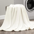 BEDELITE Fleece Blanket Soft Plush Full Bed Blanket Cream 84"x90" | Ultra Soft - Image 6