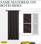 NICETOWN Blackout Curtains for RV Windows, Toffee Brown, 2 Panels, Room - Image 5
