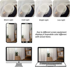 Chyhomenyc Extra Long Ivory Sheer Curtains 120 Inches Long 2 Panels, Light - Image 4