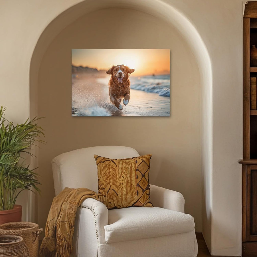 Personalized Photo Canvas Print Wall Art Custom Canvas Prints with Your Photo Customized Canvas Picture Frame Gifts for Pet Baby Family Mom Dad Men Women Couple Boyfriend Girlfriend