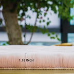 ORINOVA Pink Plush Washable Fluffy Fur Rugs - Image 7