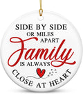 TEEZWONDER Family Ornament Gifts for Women Men - Ceramic Christmas Ornaments 2025 for Tree Decorations - Christmas Birthday Gifts for Mom Dad for Sister Brother, Grandma Grandpa Gift
