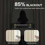 100 Inch Long Pleated Curtains 2 Panels, Memory Trained Pinch Pleat Window - Image 3