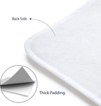 Encasa Homes Ironing Mat/Pad (Small 28"x20") with 3mm Padding & Silicone Iron Rest for Steam Pressing on Tabletop or Bed - Heat Resistant, Portable, Quilting & Travel Blanket - Black Arrow