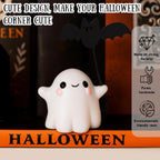 Halloween Ghost Pull Bat Statue Funny Cartoon Spooky Ornament Figurine Mini Halloween Figurine Decorations Cute Spooky Bat Statue for Home Office Car Decorations Ornament